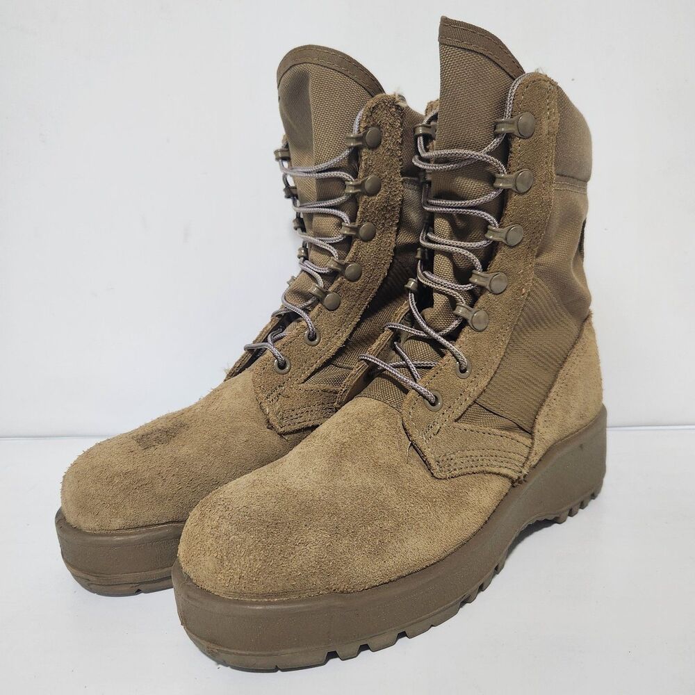 Army Hot Weather Coyote SPM1C1-13-D-1017 Vibram Sole Combat Boot Size 5.5R